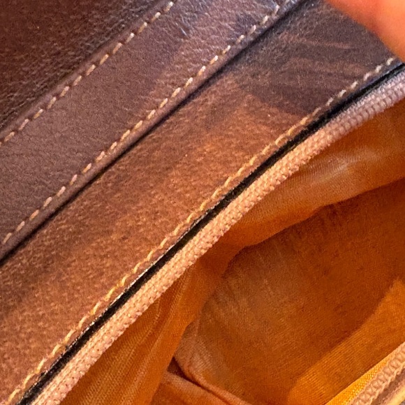 Vintage Gucci Brown Crossbody Bag with Monogram Coated canvas two way bag - Picture 13 of 16